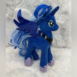 TY My Little Pony Sparkle Princess Luna 9" Blue Unicorn Plush Animal Toy HASBRO